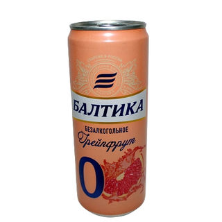 Пиво безалкогольное Балтика Грейпфрут 0,33 л жестяная банка